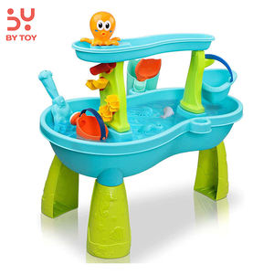 Haute qualité tout-petits extérieur sable eau plastique sensoriel été activité grande eau plage sable Table à jouer ensemble de jouets - Product Image 1