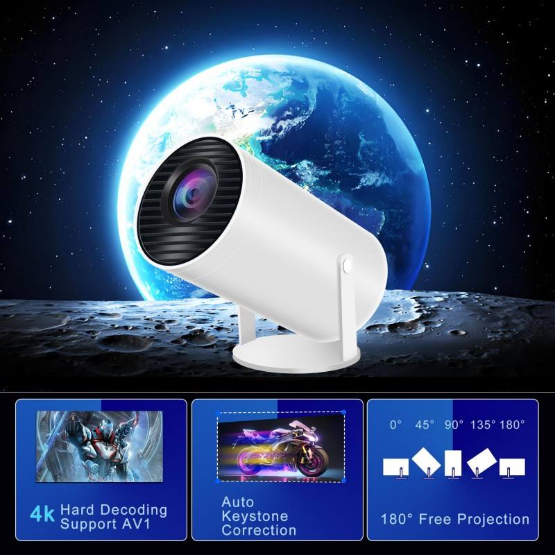 Mini Office Home Theater Cinema Video Projector Input Source 4K Android ...
