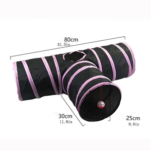 Customize Size Wear-resistant Cat Play Tunnels Foldable Animal <strong>Pet</strong> Tunnel With Crinkle Playing <strong>Toy</strong> for Cats Guinea Pig <strong>Rabbits</strong> - Product Image 4