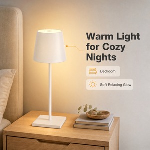 Boyid Modern Design USB Rechargeable LED <strong>Table</strong> Lamp 3-Color Night <strong>Light</strong> with Eye Protection for Home Hotel Bar Base - Product Image 6