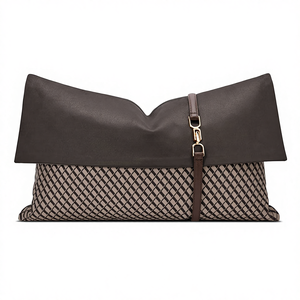 AIBUZHIJIA motivo geometrico fodera per <span class=keywords><strong>cuscino</strong></span> <span class=keywords><strong>marrone</strong></span> fodere per cuscini in stile moderno <span class=keywords><strong>federa</strong></span> per la decorazione domestica - Product Image 1