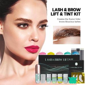 Kit de lifting des cils et des sourcils Flora Ruby, teinture pour cils et sourcils, imperméable, longue durée et soin efficace - Product Image 3