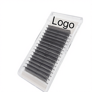 Plateau d'extensions de cils synthétiques coréens individuels noir mat, volume, marque privée, fabriqué au Vietnam, courbure CC, longueur naturelle - Product Image 6