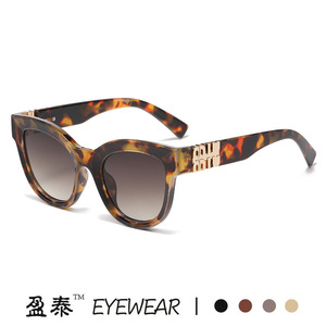 แว่นกันแดดทรงแมวตาแมว Yingtai รุ่น M ป้องกันรังสียูวี 400 กรอบพลาสติกผสมโลหะ แฟชั่นสำหรับผู้หญิง สไตล์สตรีท - Product Image 2