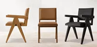 Sassanid OEM Meilleure vente Salle à manger américaine au design moderne et contemporain Jacob Fauteuil de salle à manger en tissu encadré
