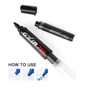 GXIN G-206 Custom Logo Nib Color Dry Erase Markers Writing Smoothly Whiteboard Marker Refill Ink Refillable White Board Marker