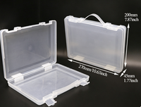 Scatola di Stoccaggio in Plastica Rettangolare Impermeabile con Manico Largo, Design Moderno e Minimalista per Scrivania, Direttamente dalla Fabbrica