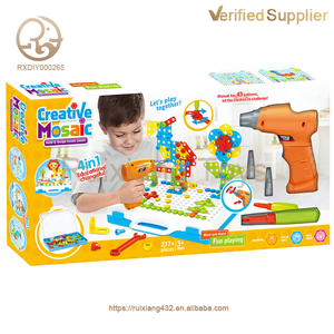 <span class=keywords><strong>Jeu</strong></span> de puzzle stéréoscopique éducatif en mosaïque transformable avec tournevis électrique, vente en gros - Product Image 4