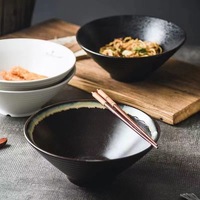 Bol à nouilles en porcelaine personnalisé, de 9 pouces, ramen japonais en céramique