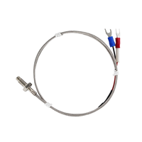 Termopar Tipo K MINSEN, Sonda de Acero Inoxidable de 50 mm, Sensor de Temperatura RTD 0~400°C, Cable, OEM, ODM, Instrumento, 1 Año de Garantía