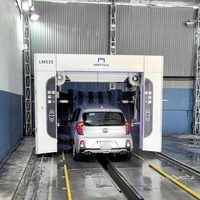 Machine de lavage de voitures automatique en libre-service, en acier inoxydable, avec brosse électrique, sans essuyage manuel requis