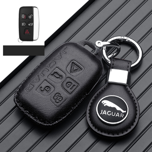 Étui de protection pour clé de voiture en cuir véritable pour <span class=keywords><strong>JAGUAR</strong></span> XEL XFL F-PACE E-PACE Porte-clés Porte-clés Sac - Product Image 5