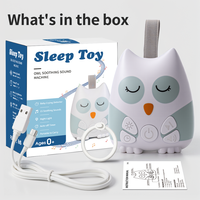 Détecteur de pleurs en plastique, jouet robot pour bébé avec bruit blanc, alimenté par USB, batterie rechargeable, portable, berceuse apaisante pour le sommeil des enfants