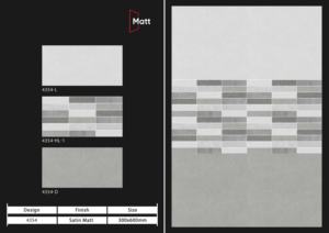 Azulejos cerámicos de pared de primera calidad de 300x600 mm para baño y cocina, con acabado brillante, mate, efecto azúcar tallado, diseño de pared interior de lujo. - Product Image 6