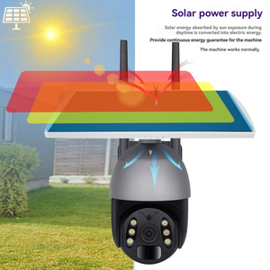 Ngoài trời full HD không dây PTZ WIFI IP Mạng máy ảnh tầm nhìn ban đêm thông minh hệ thống an ninh âm thanh hai chiều năng lượng mặt trời cctv Hệ thống an ninh - Product Image 4