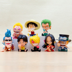 8 Styles Q VER. Figurines de manga assises, 1 pièce, Nika Luffy Sabo Law <span class=keywords><strong>Chopper</strong></span> Roronoa Zoro Sanji Usopp, jouet en PVC, <span class=keywords><strong>figurine</strong></span> d'anime - Product Image 5