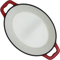 Fourniture d'usine en Chine casserole ovale en fonte enduite d'émail entier ustensiles de cuisine pot ovale avec LOGO four hollandais personnalisé de haute qualité