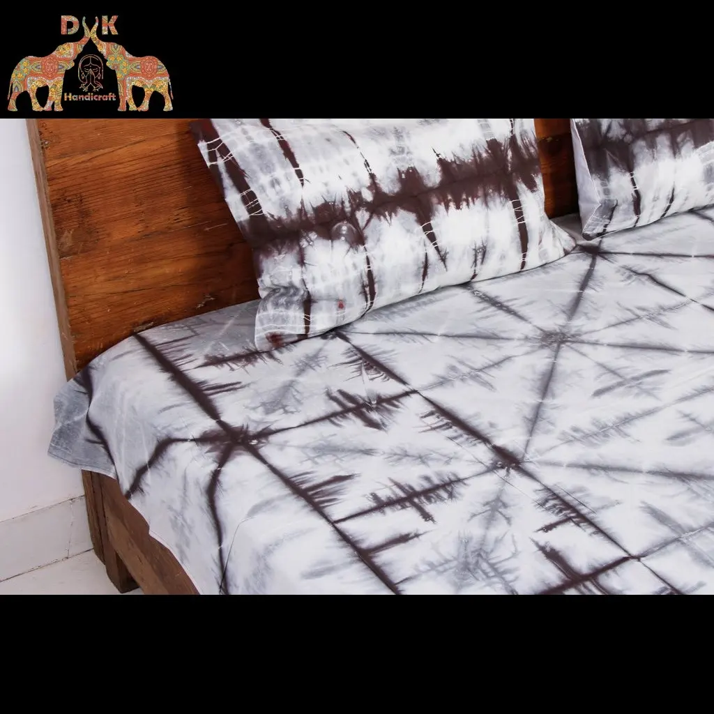 2 के साथ Bedsheet bedsheets राजा रानी 100% कपास bedsheet तकिया कवर नरम थोक बिस्तर सेट