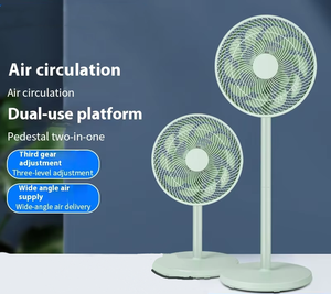 Ventilador eléctrico de gran volumen de aire de 15 aspas, ventilador de mesa Vertical silencioso para el hogar transfronterizo, ventilador de cabeza de plástico circulante plano - Product Image 6