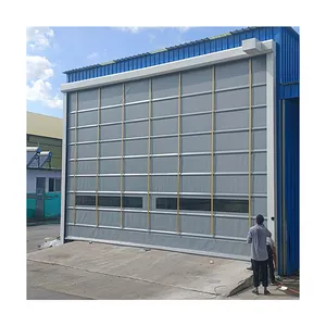 Di alta qualità PVC industriale importato ad alta velocità di accatastamento porta su misura per il magazzino porte commerciali porta automatica