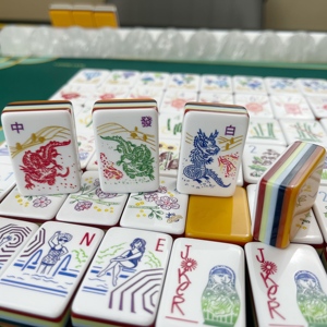 Set Mahjong Americano in Acrilico 'Come with <span class=keywords><strong>Me</strong></span>', Lussuoso ed Elegante, 7 Strati, 1,50 Pollici, Set Personalizzato per Intrattenimento Adulti - Product Image 4