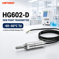 Capteur de point de rosée HENGKO HG602-D |   Transmetteur de point de rosée industriel 4-20mA et RS485 Modbus RTU pour sécheur d'air comprimé