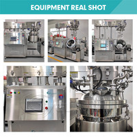 Ligne de production de machines de fabrication cosmétique de laboratoire CE 5L 10L 20L pour lotion corporelle, crème de soin, homogénéisateur émulsifiant sous vide et mélangeur