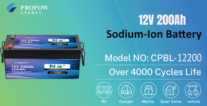 優れた低温性能 12ボルト ディープサイクルバッテリー 12V 200Ah ナトリウムイオンバッテリー - Product Image 2