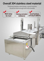 Nouvelle Ligne de Friture Électrique Entièrement Automatique et Personnalisable pour Frites, Boulettes de Crevettes et Anneaux de Calamar, avec PLC de Haute Performance