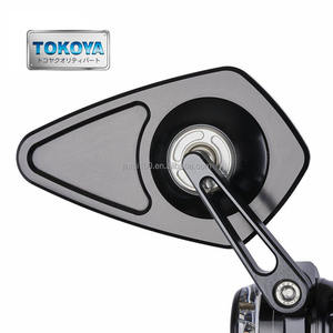 Rétroviseur <span class=keywords><strong>de</strong></span> moto universel à extrémité <span class=keywords><strong>de</strong></span> barre CNC en aluminium verre bleu 7/8 22mm <span class=keywords><strong>guidon</strong></span> pour Honda <span class=keywords><strong>Yamaha</strong></span> Suzuki Kawasaki - Product Image 4