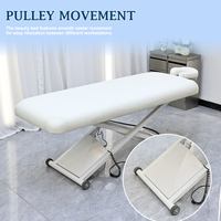 Lit de massage portable pour salon de beauté, lit d'examen de physiothérapie, table de traitement facial réglable en hauteur