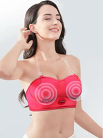 Großhandel Elektrischer Kabelloser Heiz-Vibrations-Brust-BH für Frauen Brustvergrößerung Brustwarzenpflege Heimgebrauch Massagegerät