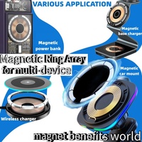 Magnet Magsafe Kustom untuk Pengisian Daya Nirkabel, Cincin Magnet Neodymium N52 untuk Dudukan Magnetik