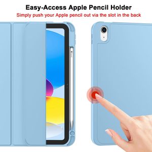 เคสป้องกัน iPad รุ่นที่ 10 ปี <span class=keywords><strong>2022</strong></span> รุ่น 2025 ชิป A16 ป้องกันการกระแทกและฝุ่น  วัสดุ TPU นุ่ม  พร้อมฟังก์ชั่นเปิด/ปิดหน้าจออัตโนมัติ  ช่องเก็บปากกา - Product Image 3