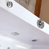 Bain à remous rectangulaire moderne portable à double extrémité avec massage pour salle de bain et hôtel