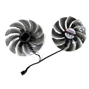Ventilateur de refroidissement 95MM FDC10U12S9-C DC12V 0.45AMP 4Pin pour ASRock Radeon RX 6600 XT Challenger RX6600XT CLD <span class=keywords><strong>8GO</strong></span> RX6700 XT - Product Image 4