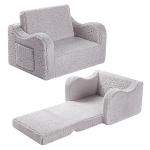 Canapé pliable pour enfants Giving Tree gris, 12 à 23 mois, chaise de sieste et de jeu pour bébé avec accoudoirs, certifié CPC - Product Image 5