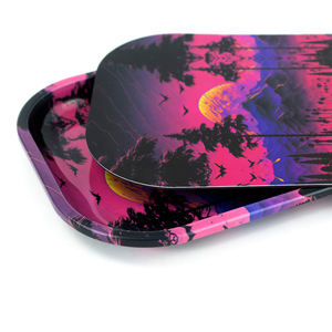 Plateau en métal antirouille 18x14 cm-Design personnalisé pour les revendeurs d'accessoires pour fumeurs - Product Image 5