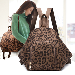 <span class=keywords><strong>Zaino</strong></span> da <span class=keywords><strong>donna</strong></span> leggero, portatile, estivo, elegante, di grande capacità, impermeabile, in <span class=keywords><strong>tessuto</strong></span> resistente con stampa leopardata in finta pelle scamosciata, organizzato - Product Image 1