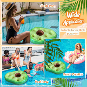 Nouveau Portable Gonflable PVC Eau Glace Bar Libre-Service Flottant Boissons Plateau Poreux Coaster <span class=keywords><strong>pour</strong></span> Partie Équipement De Jeu D'eau - Product Image 4