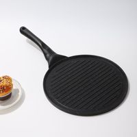 Poêle à œufs antiadhésive multi-trous en aluminium, 1 pièce, pour crêpes et grillades petit-déjeuner, compatible gaz