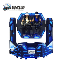 Simulateur VR 9D VR 1080 Iron Warrior 720 Rotation Réalité Virtuelle Montagnes Russes 2 Places Chaise de Cinéma VR