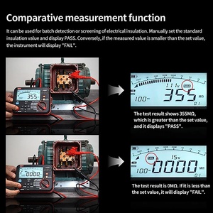 Testeur d'isolation rapide UNI-T 4G, Mégohmmètre UT501E avec fonction de comparaison PI, Test à distance, IP54, Chine continentale - Product Image 5