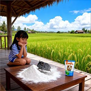 Dongnai PETS Factory's 100% Natural Hamster Bathing Sand Infused Lavender Fragrance Odor-Control Eco-Friendly Made <b>Dolomite</b> - Product Image 1