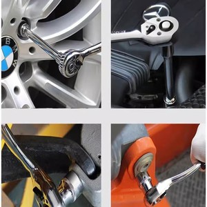 Juego de Llaves de Trinquete Multifuncionales, Kit de Herramientas Mecánicas para Reparación de Automóviles - Product Image 3