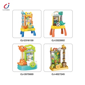 Chengji nueva máquina educativa divertida receptora de frijoles juguete eléctrico musical de dibujos animados espacio cohete bola catcher para niños - Product Image 5