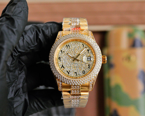 Cristal de Reloj de Zafiro con Incrustaciones de Diamantes Exclusivo para los ricos. Reloj Mecánico. - Product Image 5
