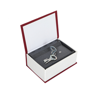 Coffre-fort portable OEM personnalisé en forme de livre, boîte à monnaie métallique avec serrure à clé, couleur unie, rangement dissimulé pour la maison et le bureau - Product Image 3