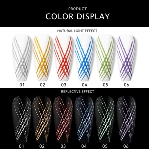 JTING Nueva Colección de Esmaltes de Uñas con 6 Colores, Gel Reflectante Disco, Gel para Arte de Uñas con Doble Efecto, Marca Privada - Product Image 3