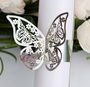 Groothandel Multi-Kleuren 3D Vlinder Wegwerp Servetring Voor Bruiloften Restaurant Tafel Decoratie - Product Image 4
